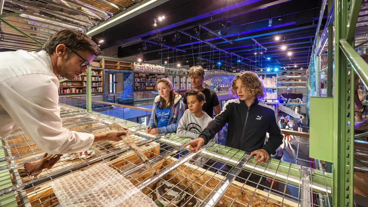 Het Dinolab in de zaal LiveScience