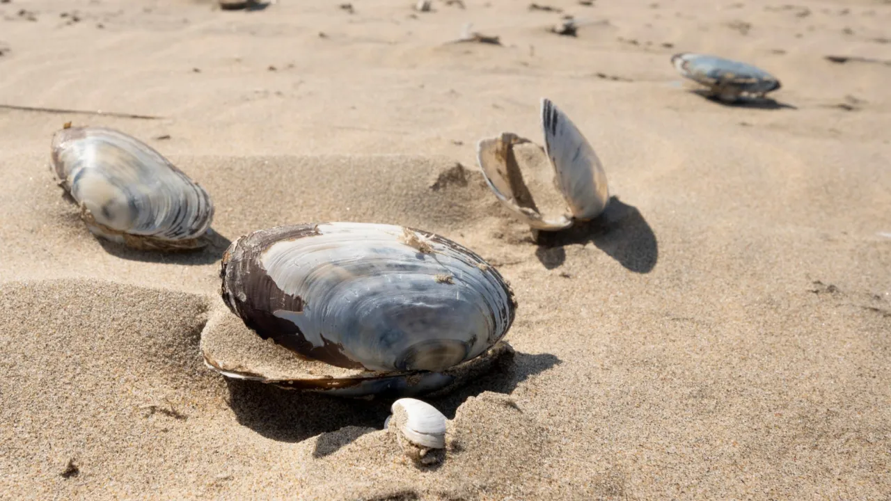 Schelpen op het strand