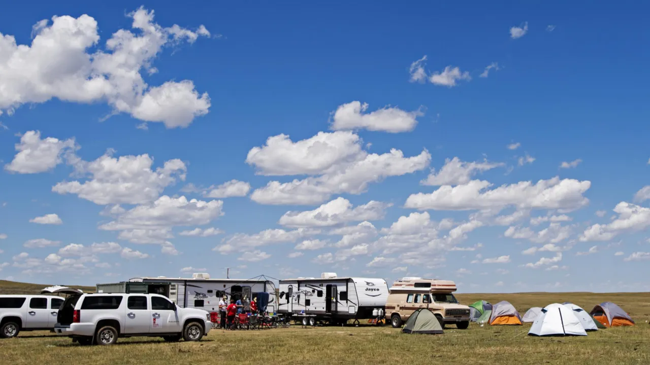 het kamp in wyoming