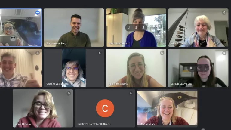 screenshot zoomcall projectgroep