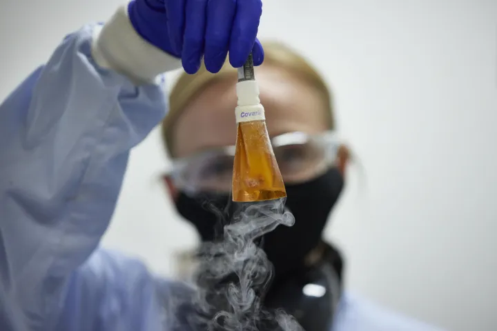 Researcher in the lab