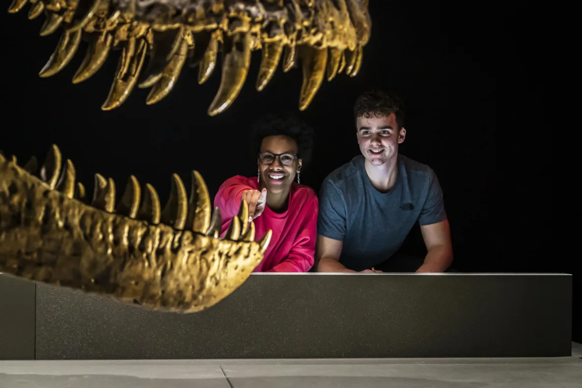 kids with T.rex