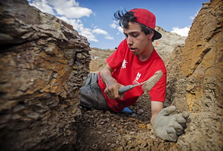 Jimmy de Rooij op expeditie Triceratops