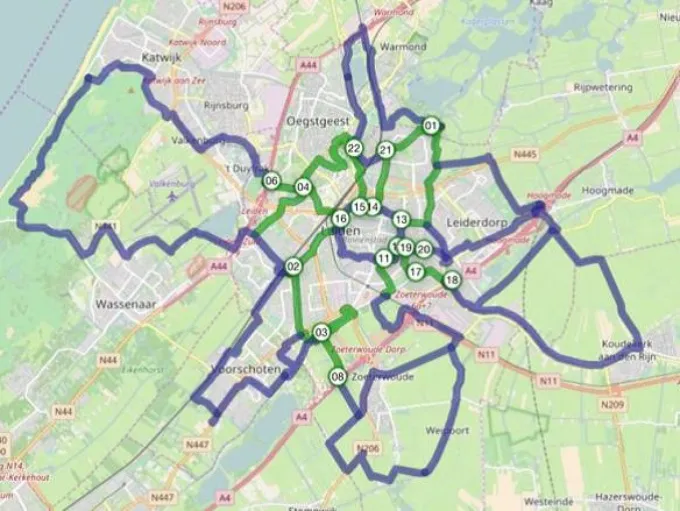 Species map Leiden Area