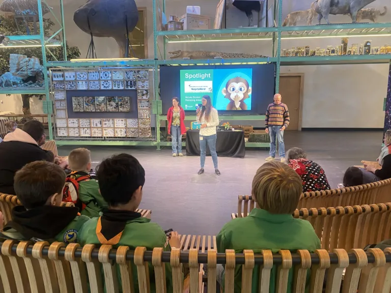 Nicole en Hansjorg give a spotlight presentation
